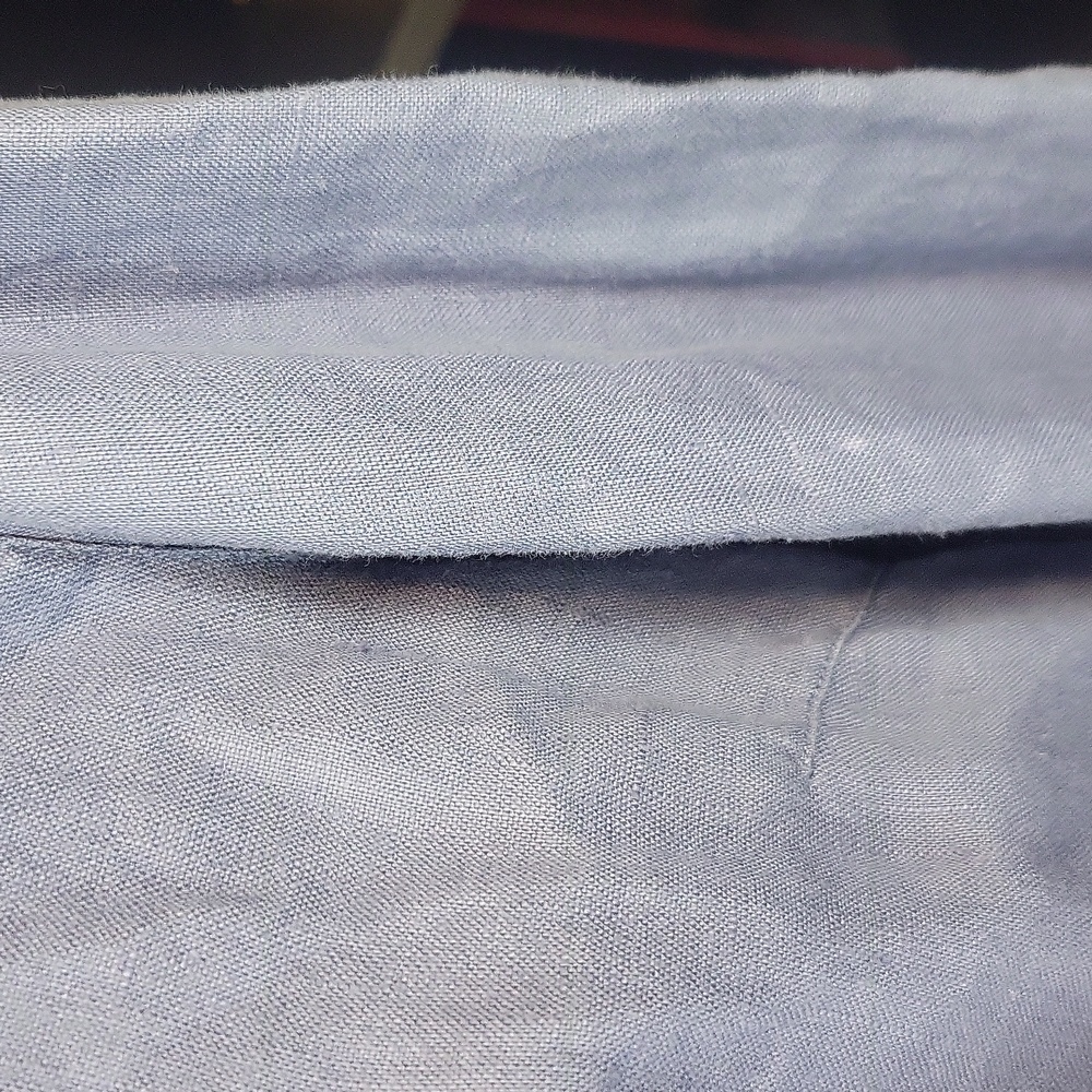 MARISA CHRISTINA Periwinkle Blue Linen Lagenlook 2 Piece Shirt/Jacket & Pants - Picture 9 of 17